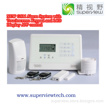 GSM Alarm System with Touchscreen Keypad and LCD Display (SV-007M2E)